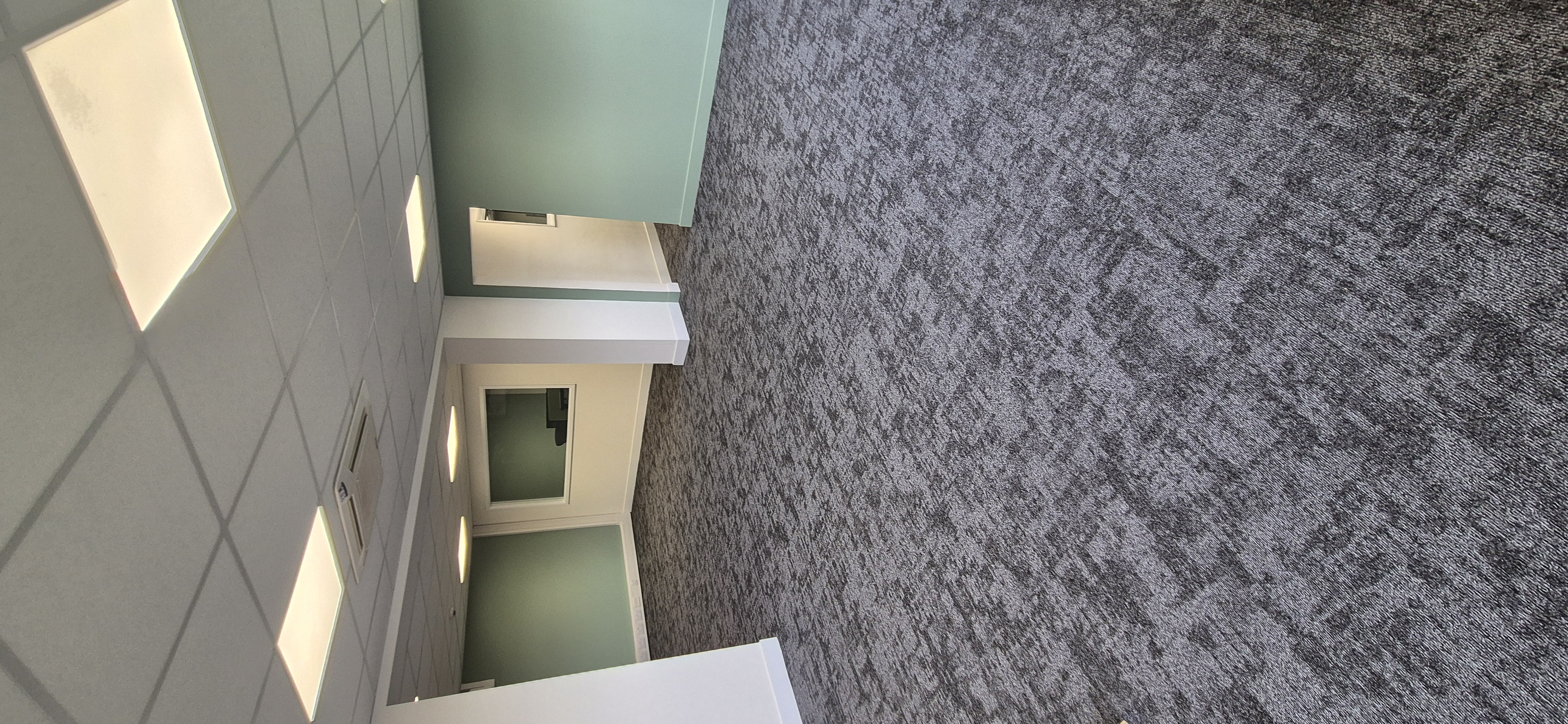 carpet tile installation to office