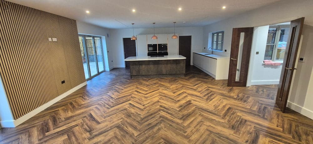 LVT flooring installation in Northampton home